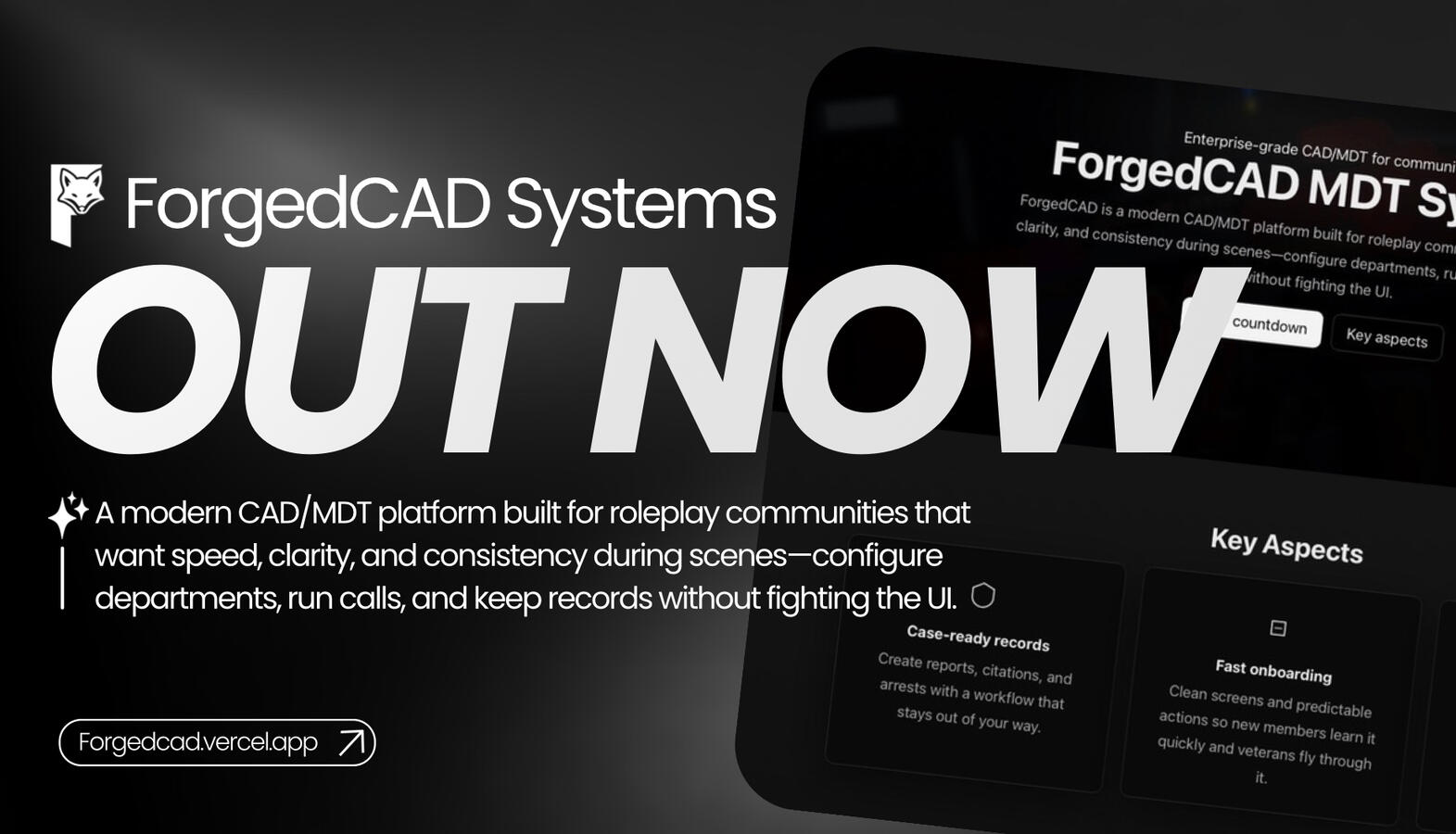 ForgedCAD Systems Relese